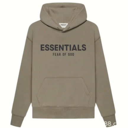 Essentails Taupe Hoodie - Kids