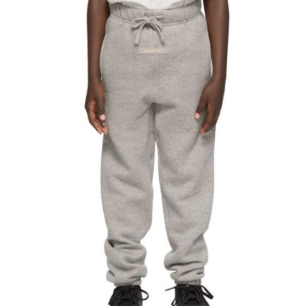 Essentials Deep Floral Gray Pants - Kids